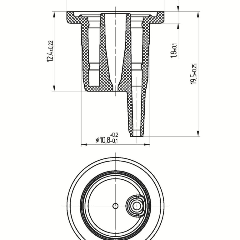 vertical dropper insert 2.2 V (B)